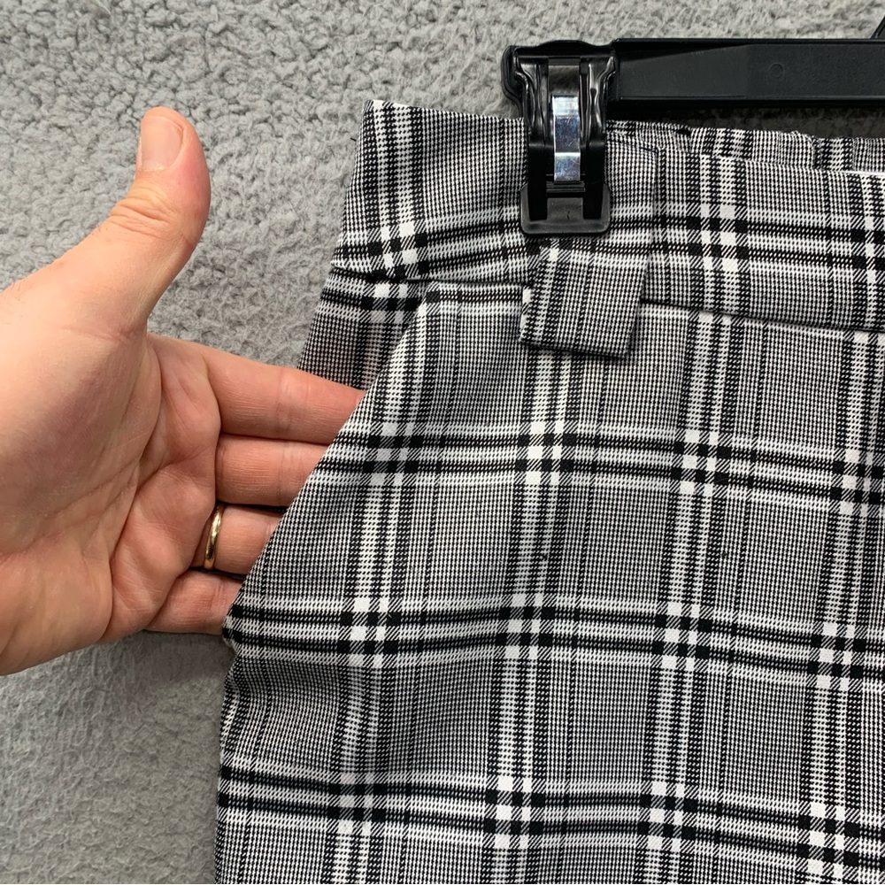 I.AM.GIA High Waist Plaid Cobain Pants Joggers Black White Tartan Women’s Size M - Picture 9 of 13